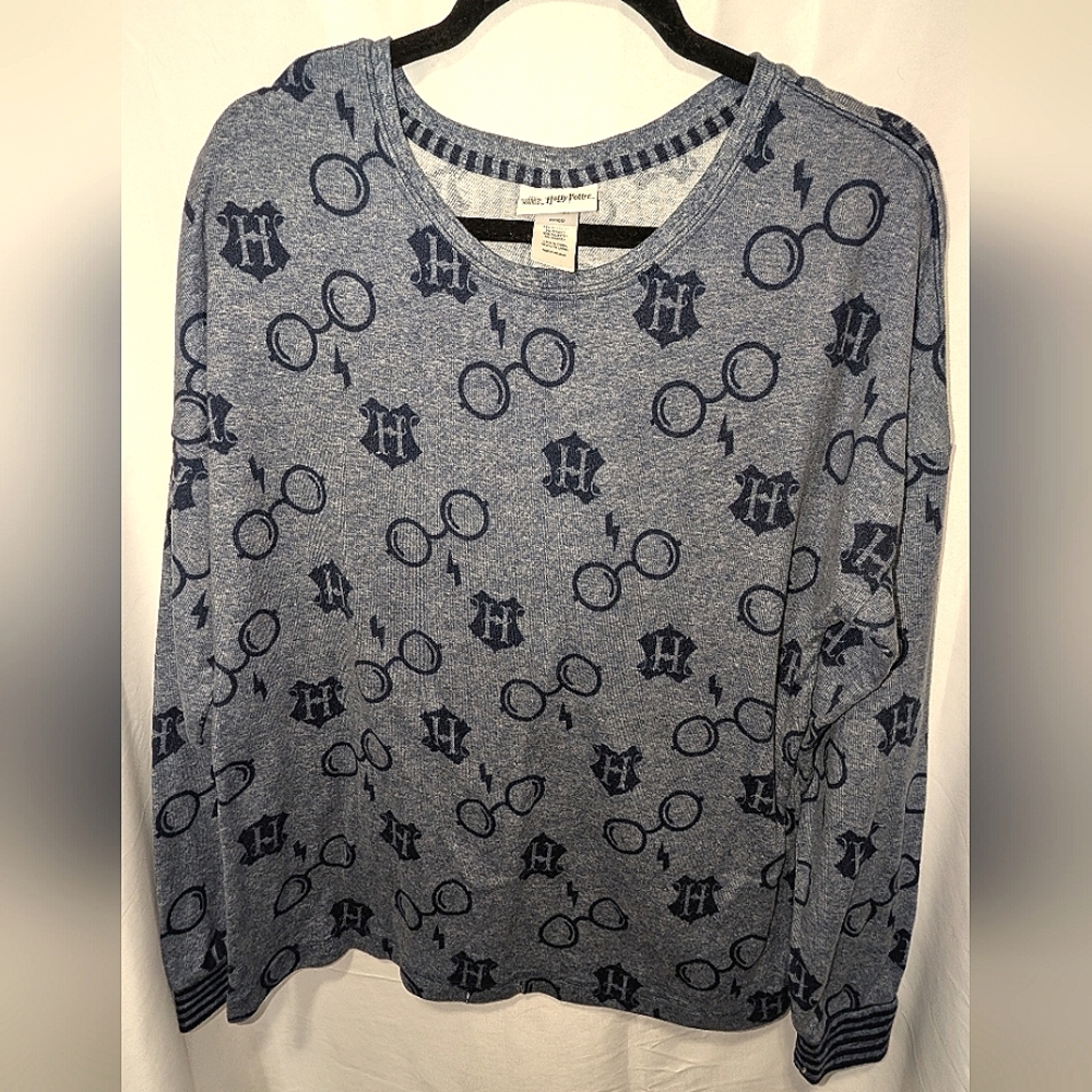 HARRY POTTER Pajama Sweater Top EUC